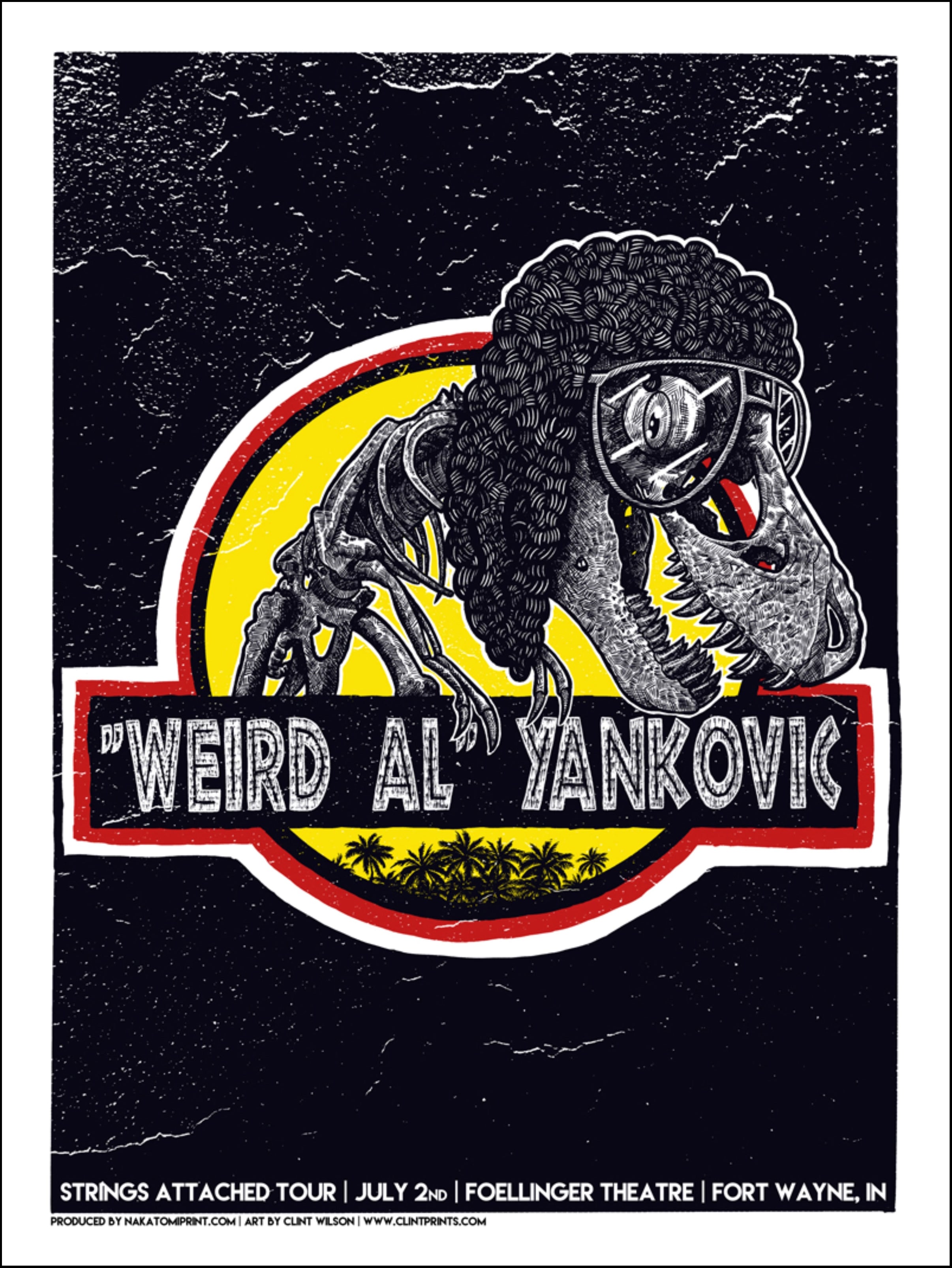 Weird Al Yankovic Silk Screen shops AP print poster