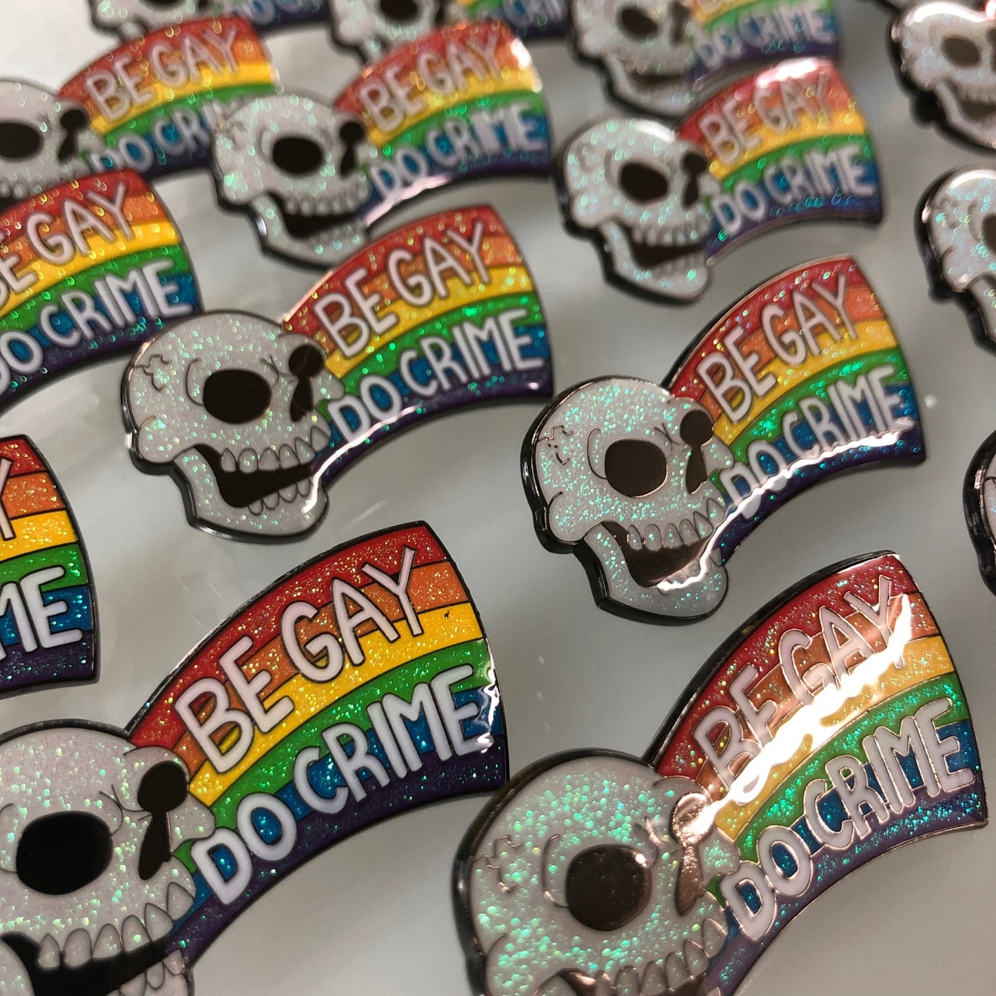 Be Gay Do Crime Enamel Pin